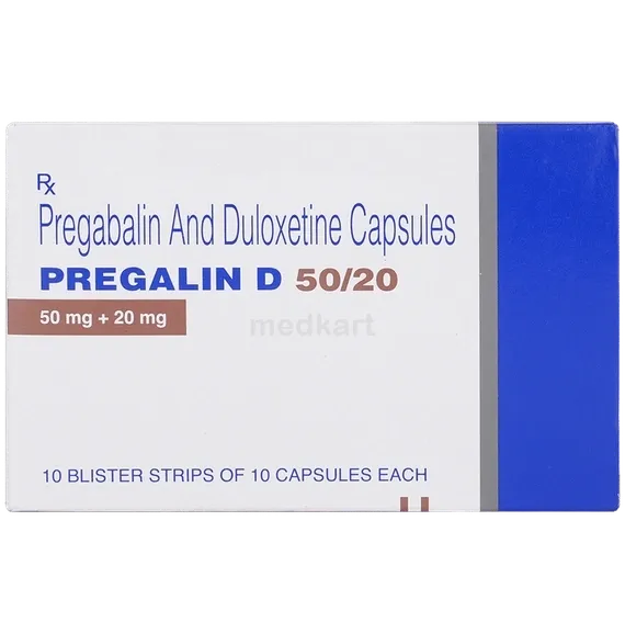 pregalin d 50/20mg capsule 10's